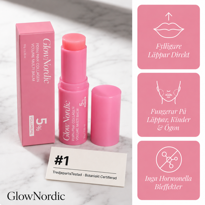 PDRN Collagen Balm Stick — Mot rynkor, linjer & slapp hud GlowNordic