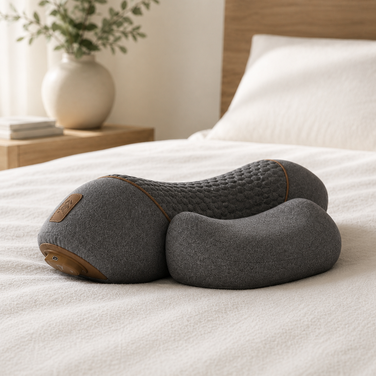 CerviCare 360™ — Elektrisk Nackterapi Med Värme, Vibration & Cervikalt Drag GlowNordic